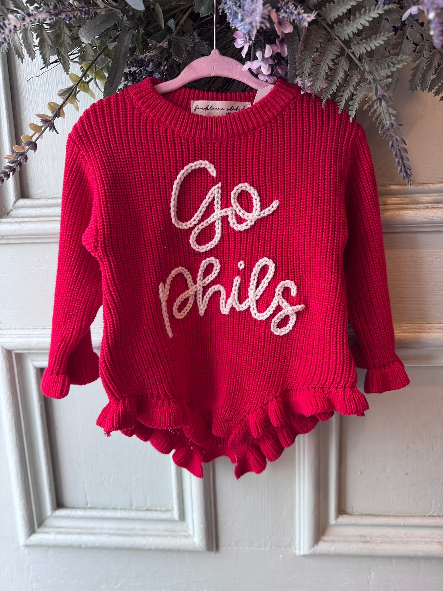 'Go Phils' Kids Knit Romper