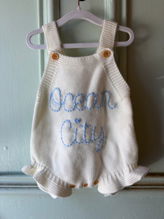 Ocean City Knit Baby Romper