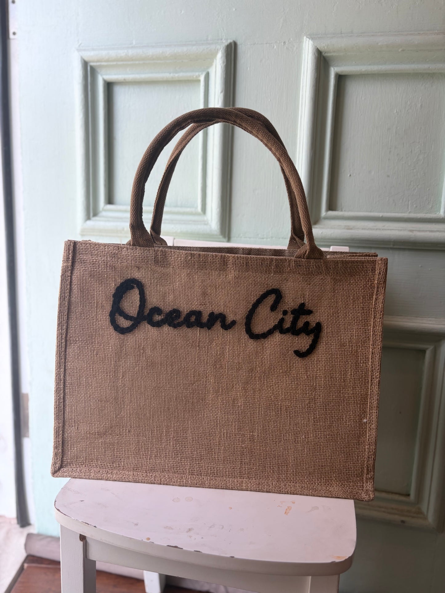 Ocean City Woven Tote Bag
