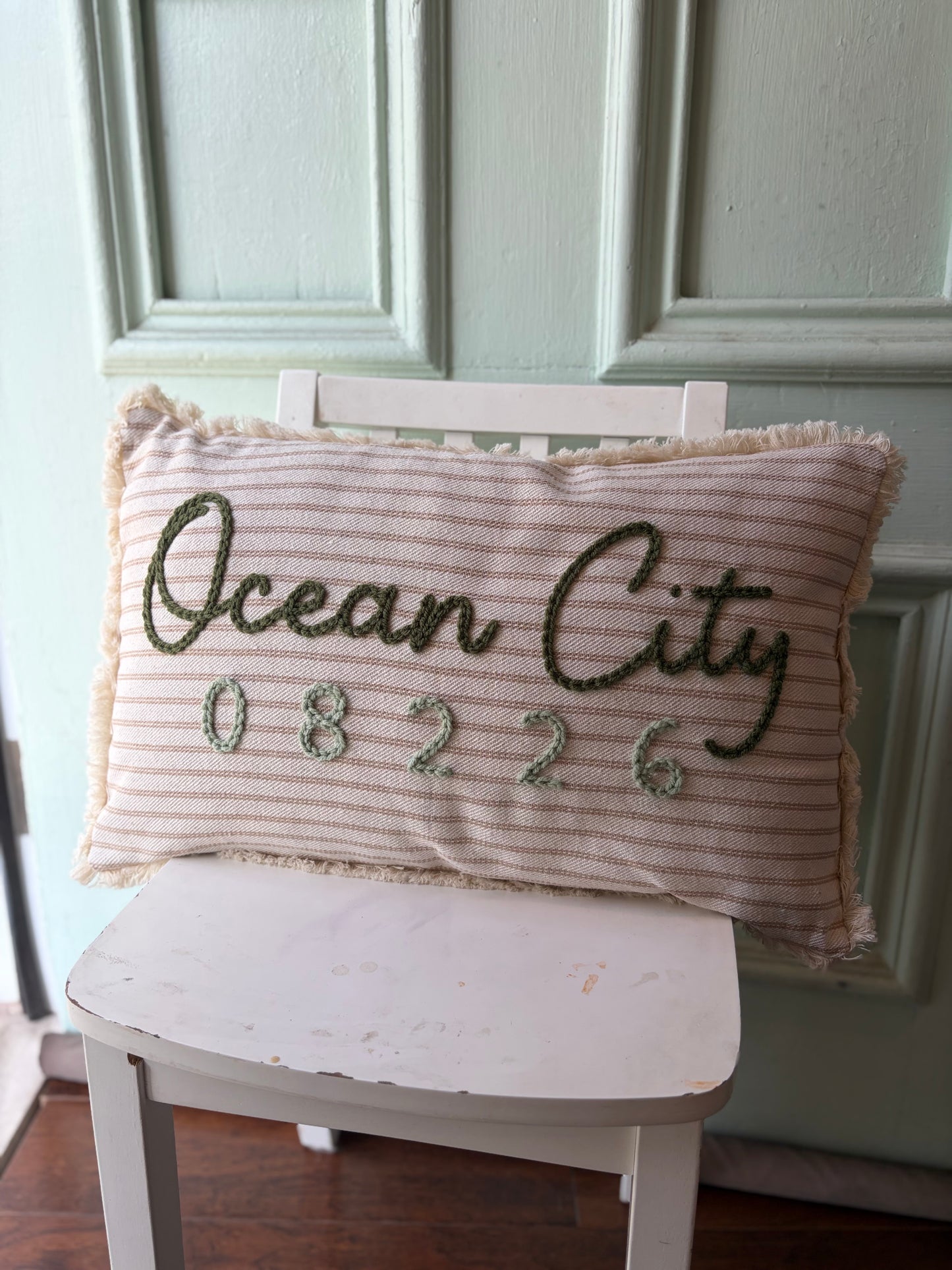 Ocean City Throw Pillow