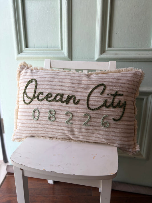 Ocean City Throw Pillow