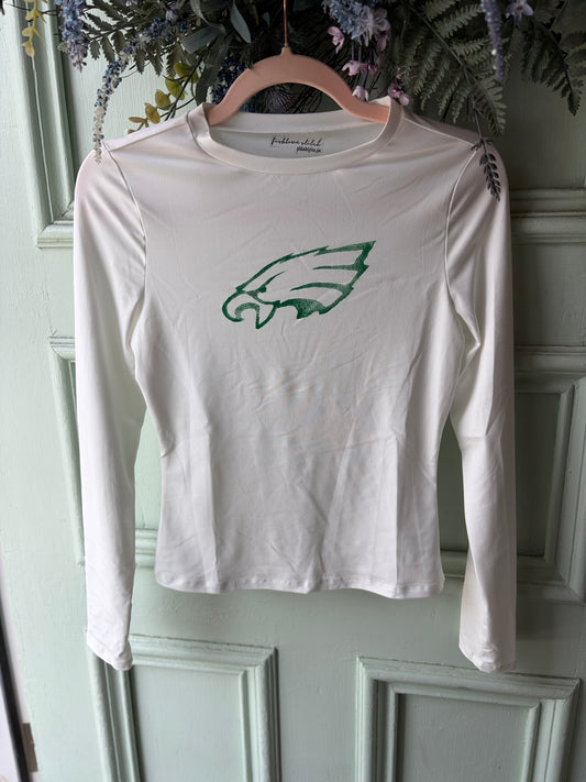 Eagles Hand-Stamped Long-Sleeve