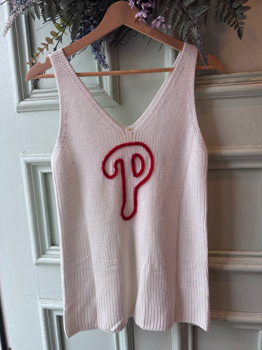 Phillies 'P' Women's Knit Tank
