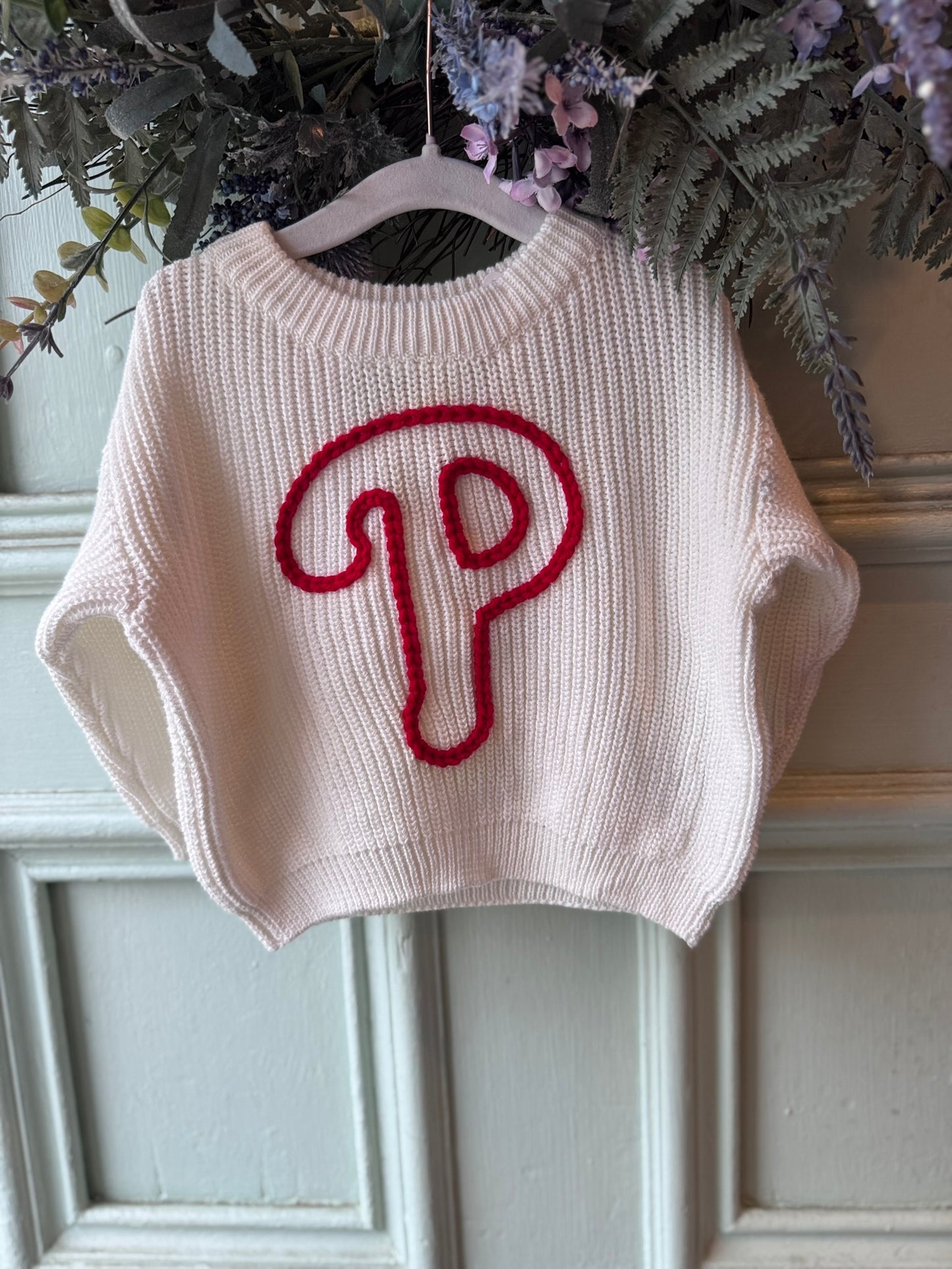 Phillies 'P' Kids Knit Sweater