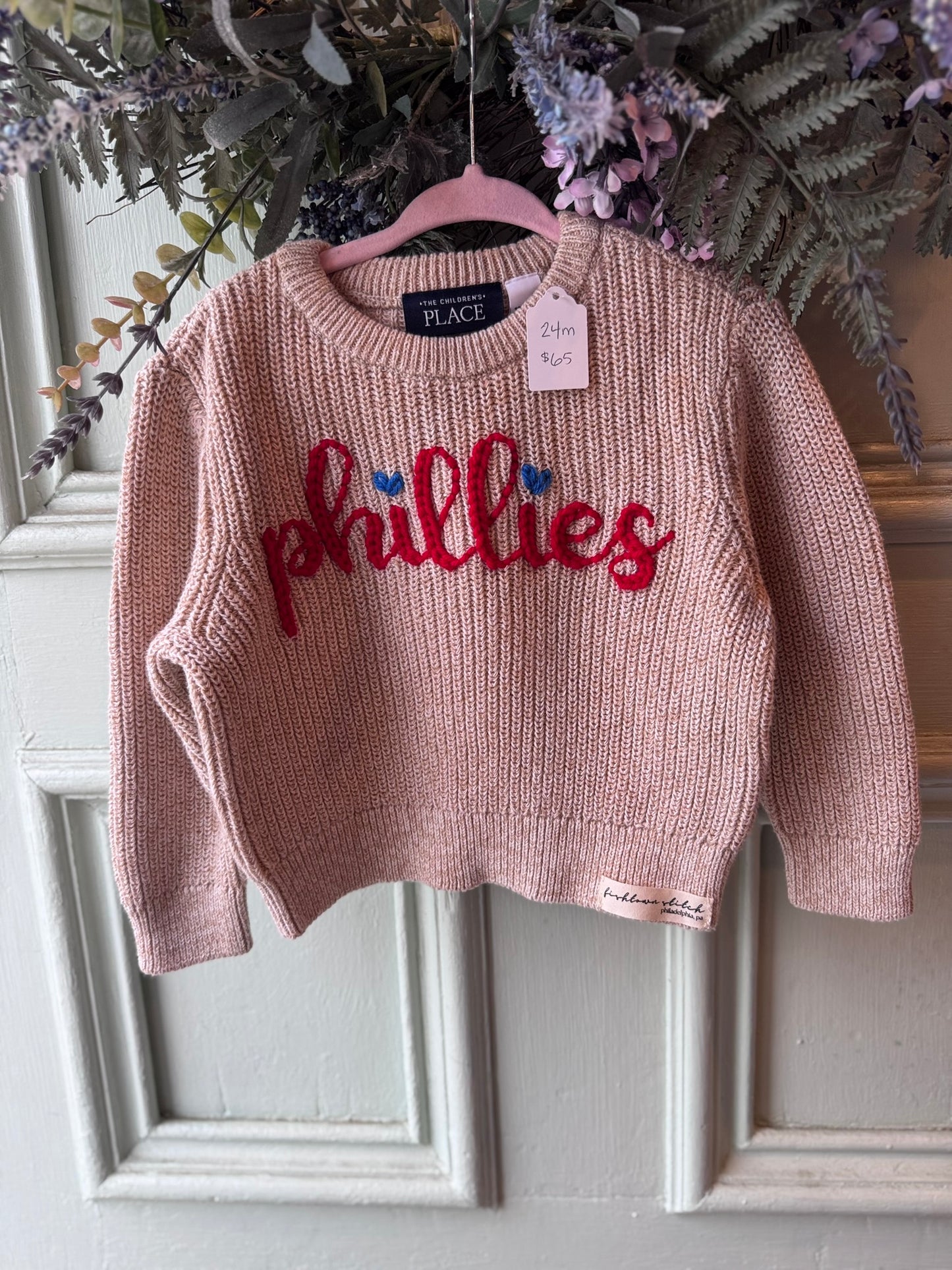 'Phillies' Kids Knit Sweater