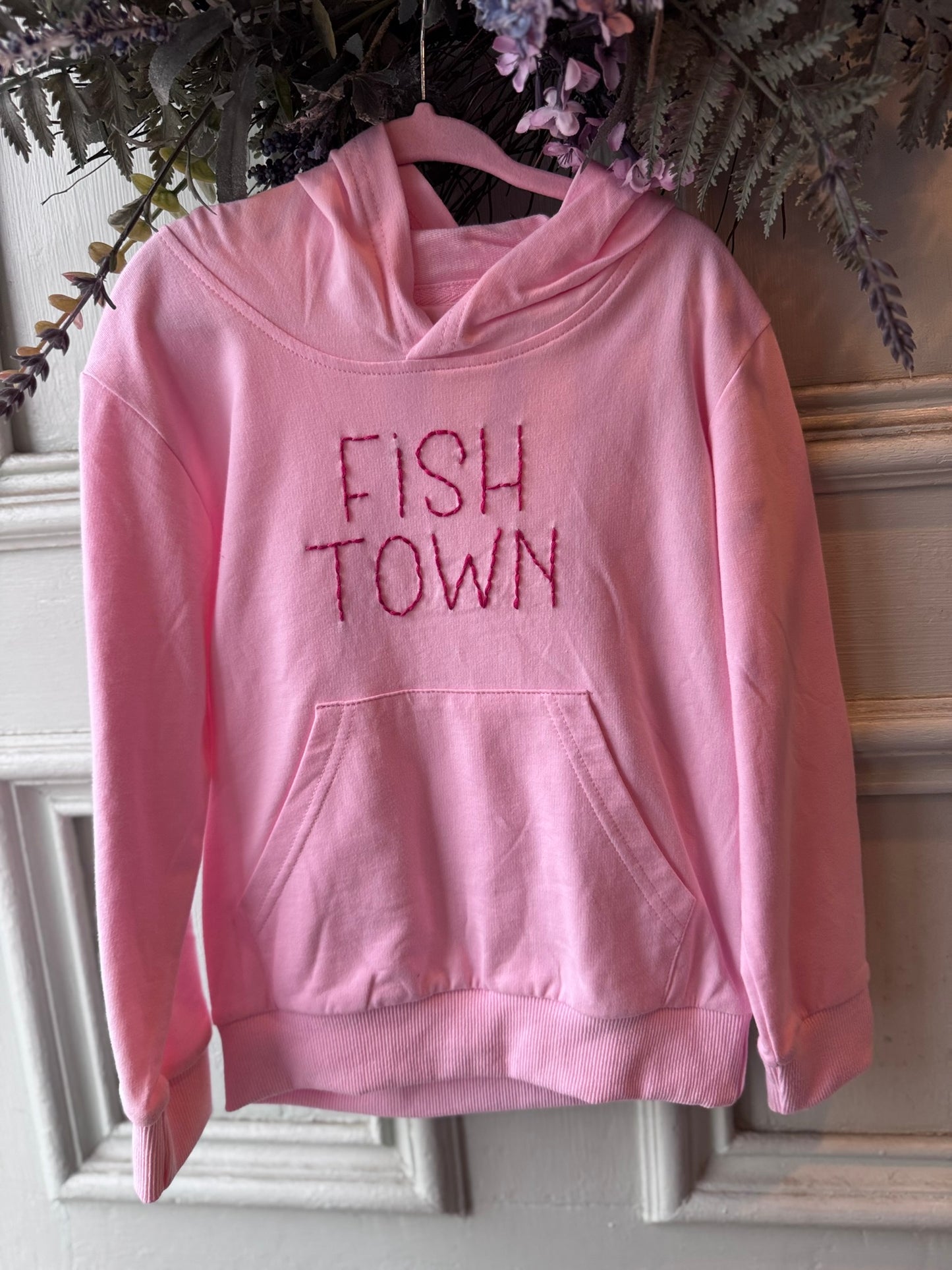 'Fishtown' Kids Hoodie (Pink)