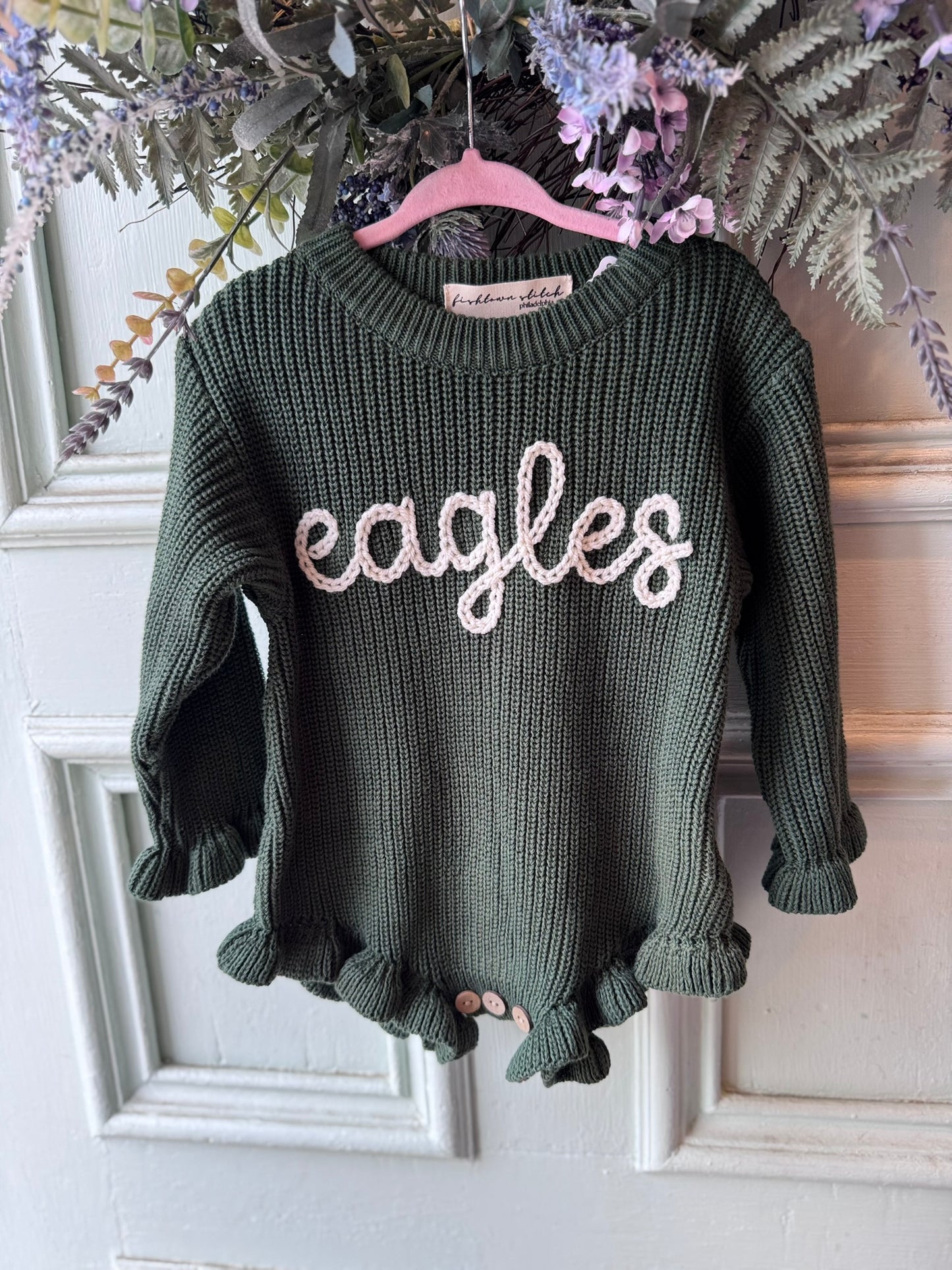 'Eagles' Kids Knit Romper