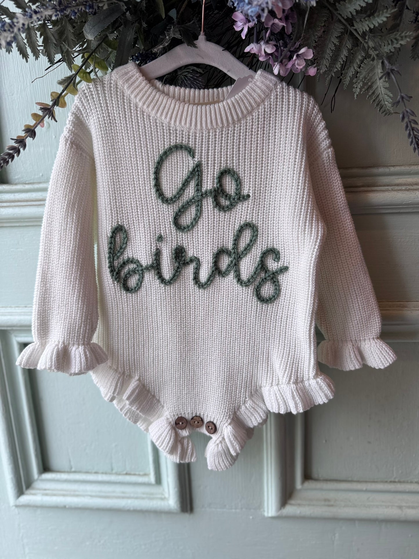 'Go Birds' Kids Knit Romper