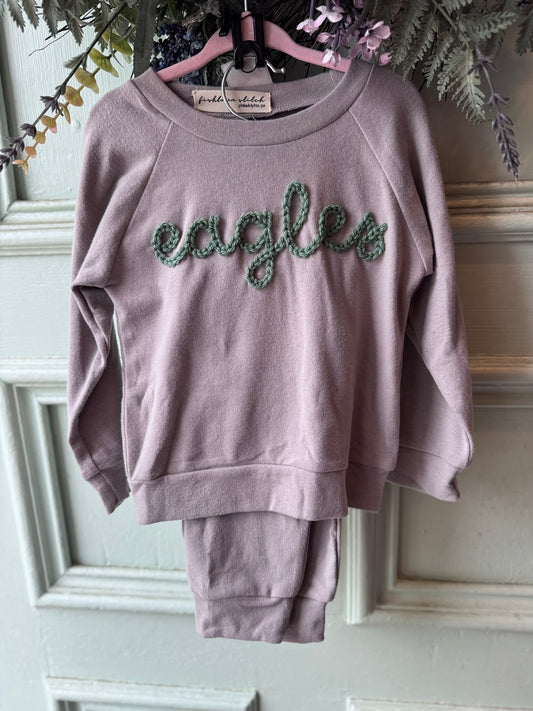 'Eagles' Kids Sweatshirt + Pants Set