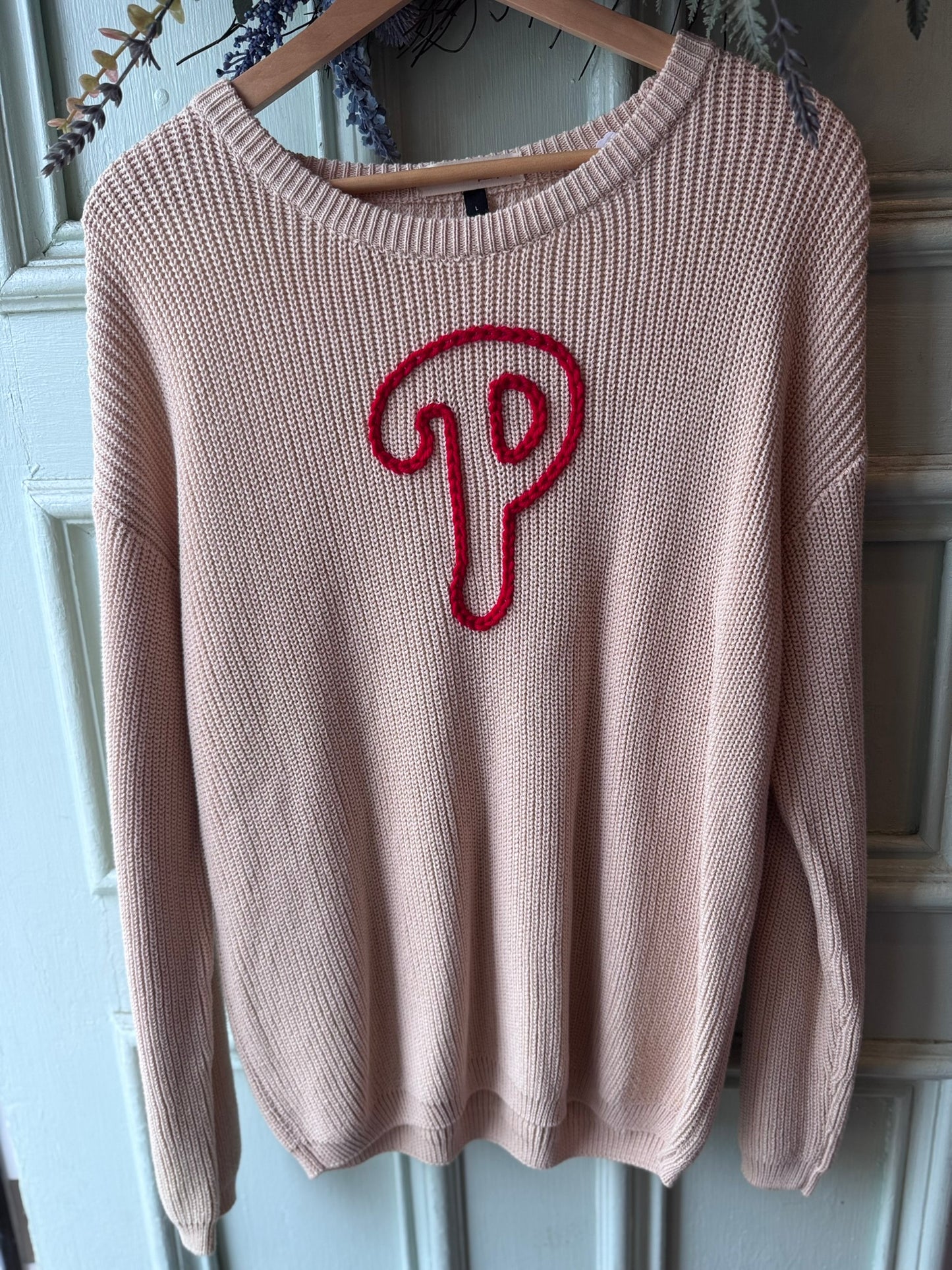 Phillies 'P' Knit Sweater