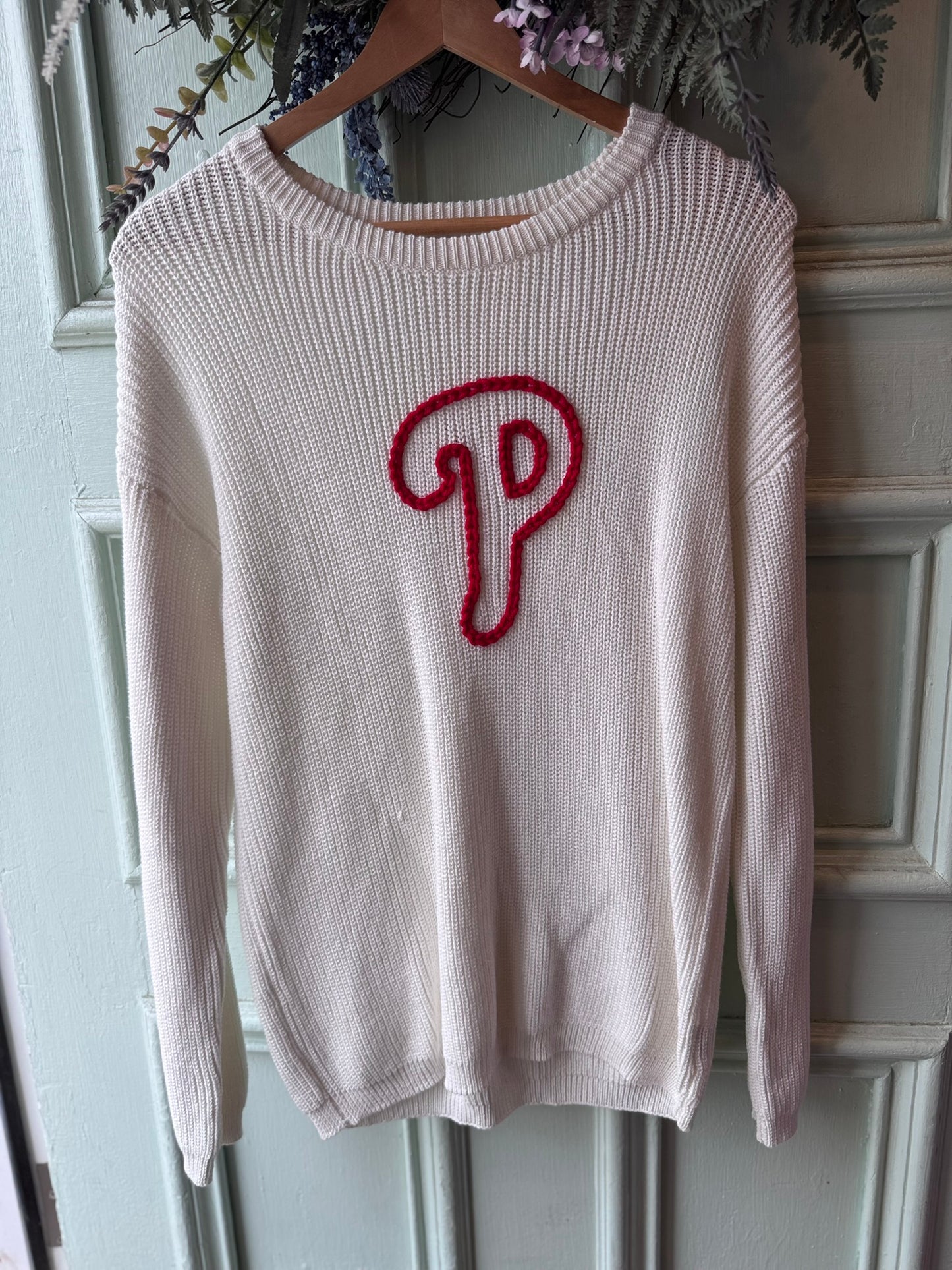 Phillies 'P' Knit Sweater