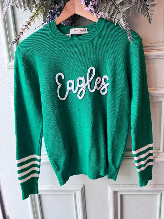 'Eagles' Stripe Knit Sweater