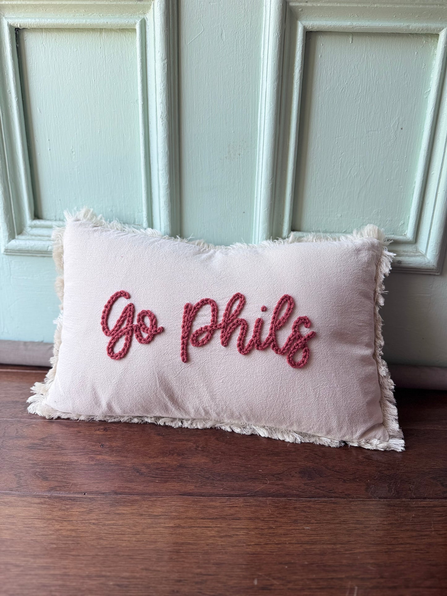 'Go Phils' Throw Pillow