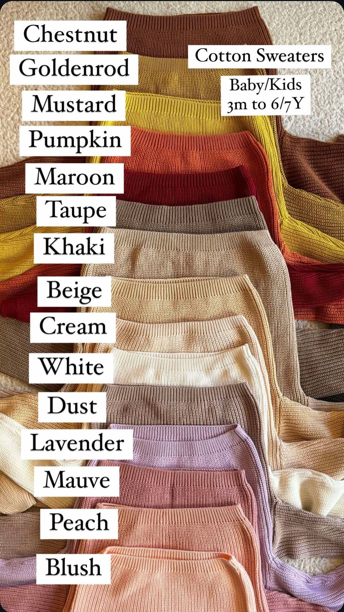 Lightweight Cotton Baby/Kids Sweater